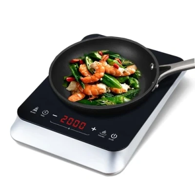 Immagine di COOKTRON Piastra Induzione, Piano Cottura a Induzione Elettrica con Touch Control, 10 Livelli di Temperatura e Potenza,Timer 4 Ore, Sicurezza Bambini, Boost Funzione, Design Elegante, 2000W