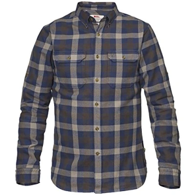 Immagine di Fjällräven Skog, Camicia a Maniche Lunghe, Uomo, Multicolore (Glacier Green), M