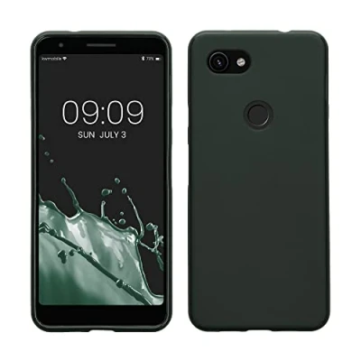 Immagine di kwmobile Custodia Compatibile con Google Pixel 3a Cover Back Case per Smartphone in Silicone TPU Protezione Gommata verde muschio