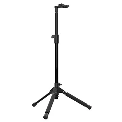Immagine di Audibax SG 06 PRO Supporto Universale per Chitarre e Bassi da Terra Chitarra Elettrica, Acustica Basso Elettrico Struttura Robusta Stabile, Regolabile in Altezza Pieghevole
