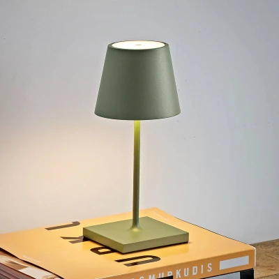Immagine di Sigor Nuindie mini lampada da tavolo ricaricabile a LED, USB C, verde salvia,