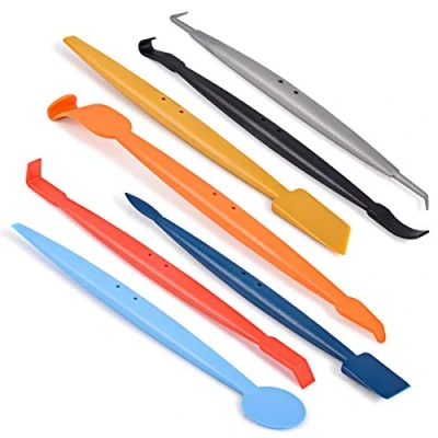Immagine di Winjun, set di mini raschietti magnetici 7 in 1, diverse spatole per pellicola dell’auto