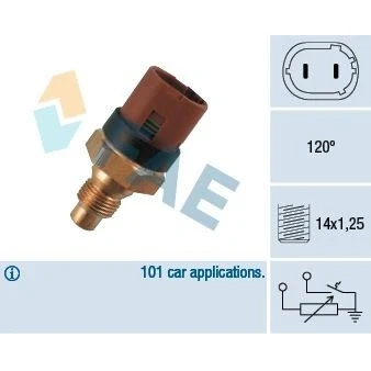 Immagine di EPS 1.830.522 Sensore Temperatura Refrigerante Made in Italy OE Equivalent RENAULT: CLIO 1, 19 I Hatchback, Megane Scenic