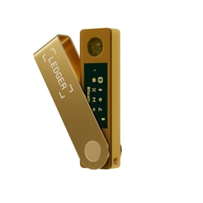 Immagine di Ledger Nano X Wallet hardware per criptovalute Bluetooth Il modo migliore acquistare, gestire e far fruttare gli asset digitali (Oro)