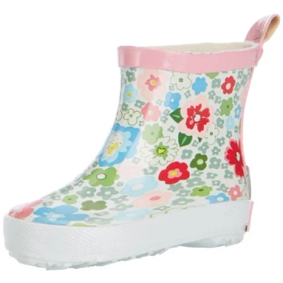 Immagine di Playshoes Stivali In Gomma A Semialbero, Semialbero Unisex Bambini e ragazzi, Fiori, 24 EU