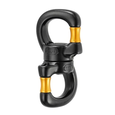 Immagine di PETZL P58 So Open Gate Girevole con Cuscinetti a Sfera sigillati, Giallo/Nero