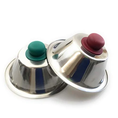 Immagine di Kerafactum Cappa per Hamburger e bistecche Cheeseburger Bistecca Copertura Campana Formaggio, cheseburgo, griglia, Fusione in Acciaio Inox, Set di Colori Assortiti