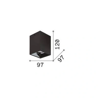 Immagine di Ideallux Ideal Lux Faretto LED Nitro Square bianco altezza 12 cm, metallo
