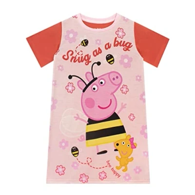 Immagine di Peppa Pig Camicia da Notte delle Ragazze Rosso 3 4 Ans