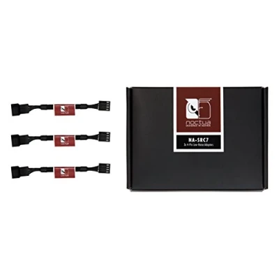 Immagine di Noctua NA SRC7, Cavi Adattatori a Basso Rumore LNA da 4 Pin per Ventole PC (Nero)
