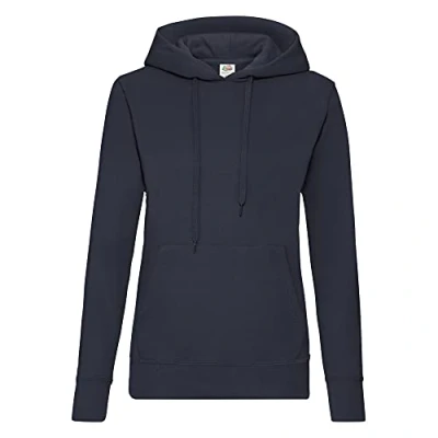 Immagine di Fruit of the Loom Felpa con Cappuccio Donna (L) (Blu Scuro)