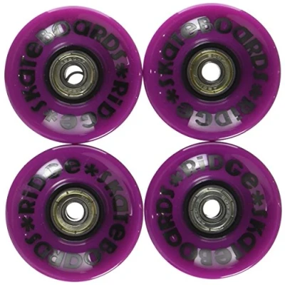 Immagine di Ruote Morbide Cruiser Ridge 59 mm 78A Pu W Abec 7 Cuscinetti Set di 4 Pezzi, Viola