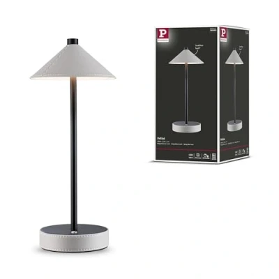 Immagine di Paulmann Pellini 71176 Lampada da tavolo a batteria LED (monocolore) 2 W Nero (opaco), Beige