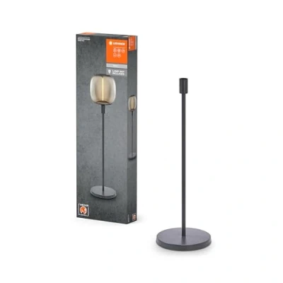 Immagine di LEDVANCE lampada da terra decorativa con 2x attacco E27, due stativi (altezza 78cm e 110cm),grigio scuro, cavo di corrente 1,8m,disponibile a parte la OSRAM 1906 LED in perfetto accordo