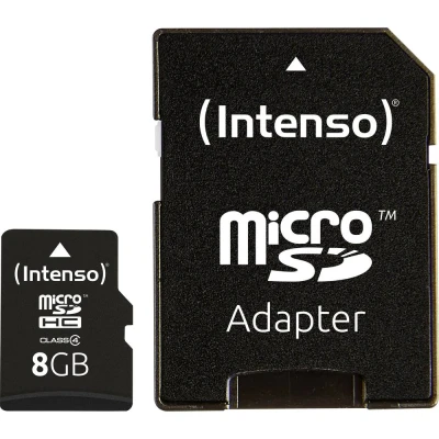 Immagine di Intenso High Capacity SD (MicroSDHC) Scheda microSDHC 8 GB Class 4 incl. Adattatore