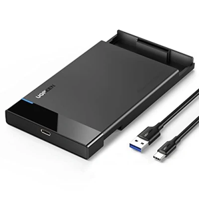 Immagine di UGREEN Case Disco Rigido 2.5&quot; USB C 3.1 Gen 2 UASP 6Gbps, Hard Disk per 7mm 9.5mm SATA I II III HDD SSD Compatibile con WD Toshiba Seagate Hitachi, PS4, Xbox