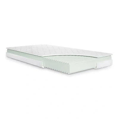 Immagine di Julius Zöllner Materasso per ragazzi Soft Junior di alta qualità, schiuma comfort premium con profilo ondulato, Oeko Tex Standard 100, Made in Germany, dimensioni 140 x 200 cm