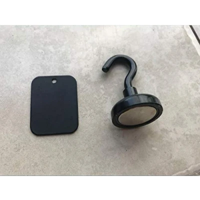 Immagine di Sunblesa Set di 2 ganci magnetici con piastra supporto per pesca alla carpa, attrezzatura da