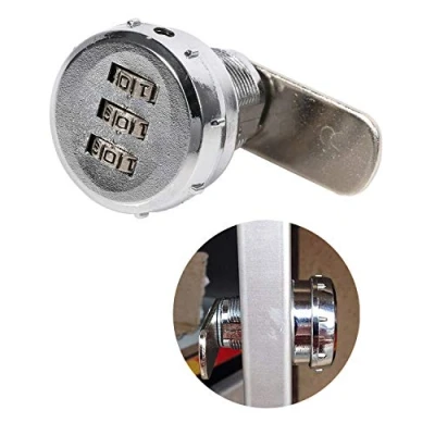 Immagine di Serratura Meccanica In Lega Di Zinco Su Ripostiglio,Maniglie Antiscasso Con Codice A 3 Cifre E Facile Da Installare Bloccaggio Sicurezza(dimensione : 0.5 9mm)