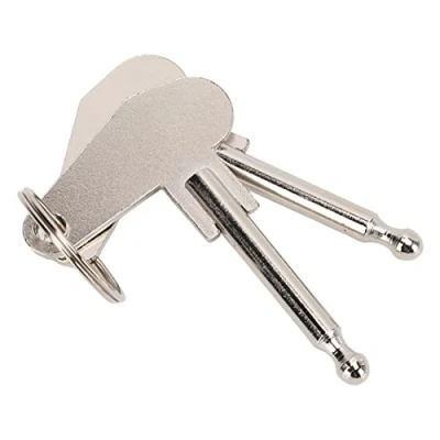 Immagine di Chiave Di Accensione Del Trattore, 5mm Metallo Dell&#039;interruttore Universale Robusta Da 2 Pezzi Retrò Per Camion Trattori, Escavatori,