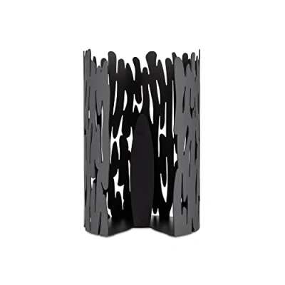 Immagine di Alessi Barkroll BM04 Portarotolo da Cucina di Design in Acciaio Inossidabile 18/10 con Resina Epossidica, Nero