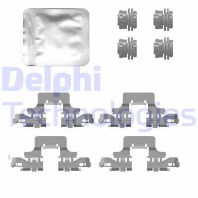 Immagine di DELPHI LX0776 Kit accessori, Pastiglia freno AUDI: A4 B9 Avant, Allroad, Q5
