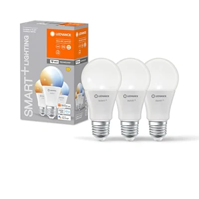 Immagine di LEDVANCE 4058075778931 LED (monocolore) ERP E (A G) E27 Forma di bulbo 9.5 W = 75 Da bianco caldo a freddo (Ø x A) 60 mm 3 pz.