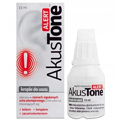 Immagine di AKUSTONE Alert Ear Drops 15 ml per dolore, prurito e arrossamento