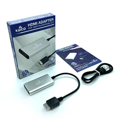 Immagine di PS1 HDMI / PS2 AV Cable for all Sony PlayStation &amp; Models Built in switch to swap between RGB or Component converter allows any PS connect HD TV By Kaico
