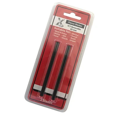 Immagine di Xcalibur Tooling 2 x 82 mm TCT Planer Blades compatibile con Bosch PHO 15 82, 16 25 35 82C Rasoio per piallatrici legno