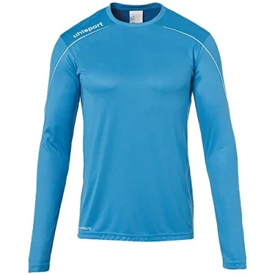 Immagine di uhlsport Stream 22 Maglia a Maniche Lunghe da Bambino, Bambini, Maglietta, 100347815, Cyan/Weiß, 128