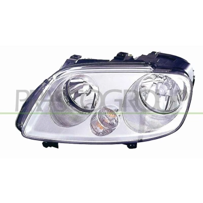Immagine di PRASCO VG9044904 fari Sx H7/H1 cromo con motore regolazione assetto VOLKSWAGEN: Touran I, Caddy 3