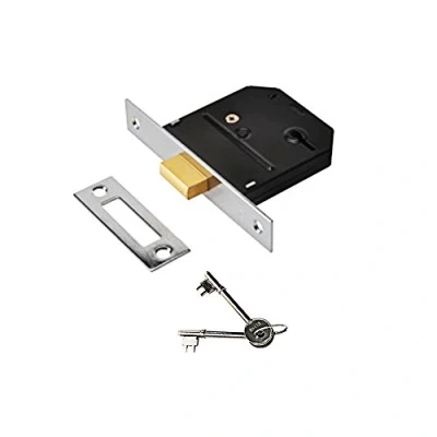 Immagine di Yale Essentials Serratura di sicurezza alta qualità a 3 leve, 64 mm, YES DL CH 0W