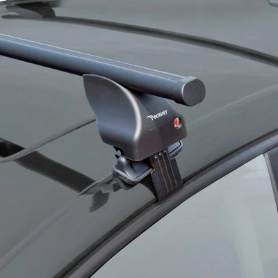 Immagine di Set barra portapacchi Twinny Load Acciaio S56 compatibile con Mercedes vari modelli (per auto senza barre longitudinali)