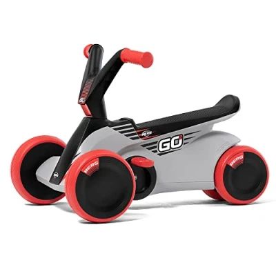 Immagine di Berg GO² 2 in 1 Auto scivolo e ruota, per bambini, con pedali pieghevoli Gokart, rosso, giocattolo bambini di età compresa tra 10 30 mesi