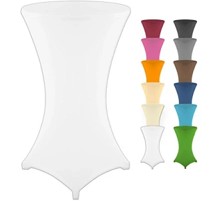 Immagine di Gräfenstayn Fodera per tavolino da Bar Diana Certificate Öko Tex Siegel Standard 100 di Diversi Colori e Dimensioni tavolini del Diametro Ø60 cm Ø70 Ø80 (Bianco, Ø60)