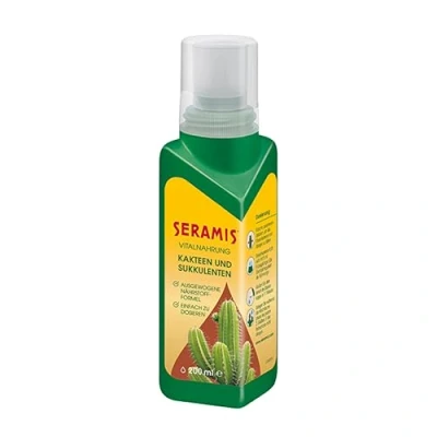 Immagine di Seramis Nutrimento vitale per cactus e piante grasse, 200 ml Substrato fertilizzante liquido con dosatore