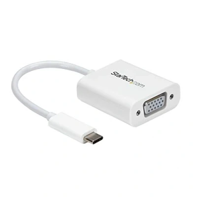 Immagine di StarTech.com Adattatore USB C a VGA Convertitore Video 3.1 type 1080p Bianco (CDP2VGAW)