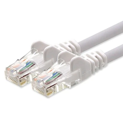 Immagine di 1aTTack Cavo Patch di rete CAT5e UTP con 2 spinotti RJ45 bianco 15 m