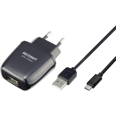 Immagine di VOLTCRAFT SPS 2100m Caricatore USB 10.5 W Presa di Corrente uscita max. 2100 mA Num. uscite: 1 x USB, Micro Adatto per Raspberry Pi 2