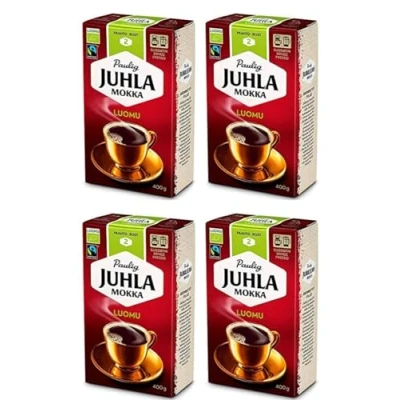 Immagine di Paulig Juhla Mokka Luomufine ground caffè 4 Packs of 400g