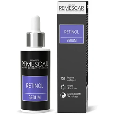 Immagine di Remescar Siero Viso Antietà al Retinolo 30ml Tecnologia Microbioma Stimola la Produzione di Collagene Leviga e Tonifica Pelle Combatte le Rughe Riduce Imperfezioni della