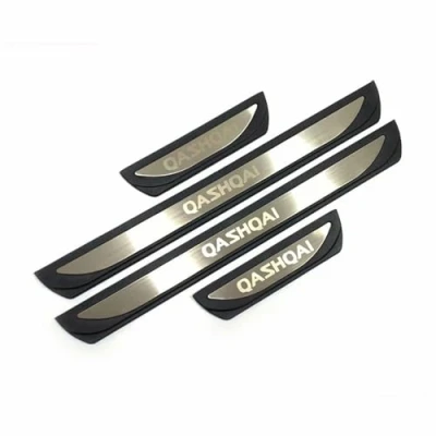 Immagine di KAnduo Compatibile con Auto Acciaio Inossidabile Protezione per Battitacco Nissan Qashqai J12 2021 2022 2023 2024,A