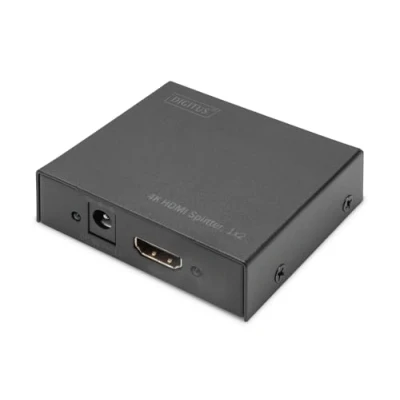 Immagine di Digitus DS 46304 2 Porte Distributore, splitter HDMI Predisposto alla riproduzione 3D, Contenitore in metallo 4096 x 2160 Pixel Nero