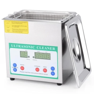 Immagine di stonylab Pulitore ad Ultrasuoni, Ultrasuoni Acciaio Inox Professionale Multiuso con Timer Display Digitale e Controllo del Calore per Laboratorio 220V, 2L
