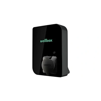 Immagine di Wallbox Caricabatterie Copper SB per Veicoli elettrici. con Potenza Regolabile Fino a 22 kW. Lettore di schede RFID Integrato e Cavo Tipo 2. Connessione Wi Fi Bluetooth Compatibile OCPP.
