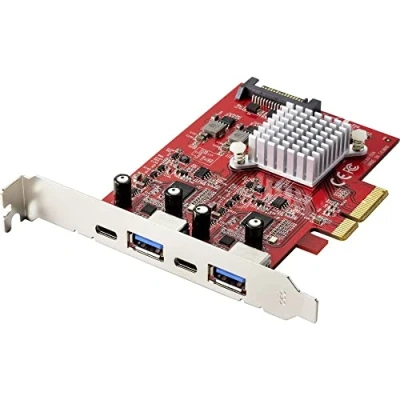 Immagine di Renkforce RF 4679642 2+2 Porte Scheda controller USB 3.1 3.2 (Gen 2), C® PCIe