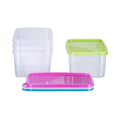 Immagine di MiraHome Set di 4 contenitori rettangolari da 2,75 l, 23 x 15 10,5 cm, qualità austriaca