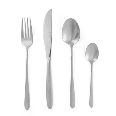 Immagine di Russell Hobbs RH01519EU Set di posate Rhombus da 16 pezzi, impostare acciaio inox, Include 4 coltelli, forchette, cucchiai, cucchiaini, Studenti, nuovi proprietari abitazione
