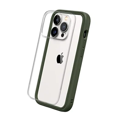 Immagine di RhinoShield Modular Case Compatible with [iPhone 14 Pro] Mod NX Customizable Shock Absorbent Heavy Duty Protective Cover 3.5M / 11ft Drop Protection Camo Green